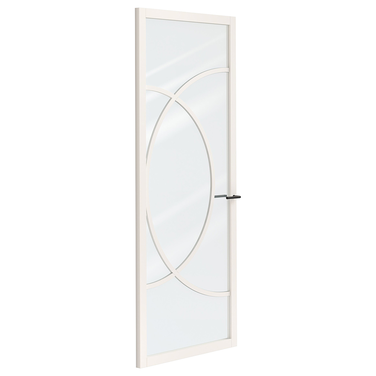 Binnendeur Skantrae SSL 14618 Blank Glas Wit Gelakt